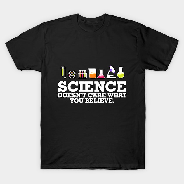 Science Knowledge Funny Atheist Atheism T-Shirt by Mellowdellow